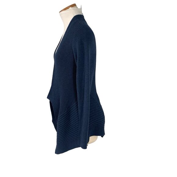 Eileen Fisher Merino Wool Ribbed Cardigan Sweater Small - Picture 3 of 10